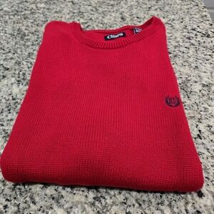 Mens Chaps Red Sweater.  Heavy Holiday  Christmas Party Classy Chest 48